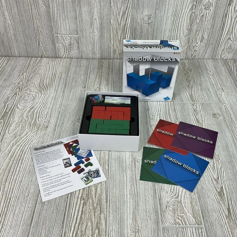 Shadow Blocks Puzzle Game by Jeppe Norsker English Edition Complete Game in Box